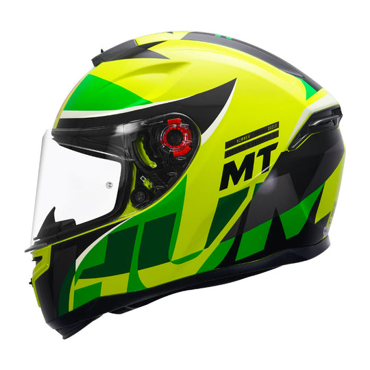 MT Hummer Oasis Gloss Fluro Yellow Helmet