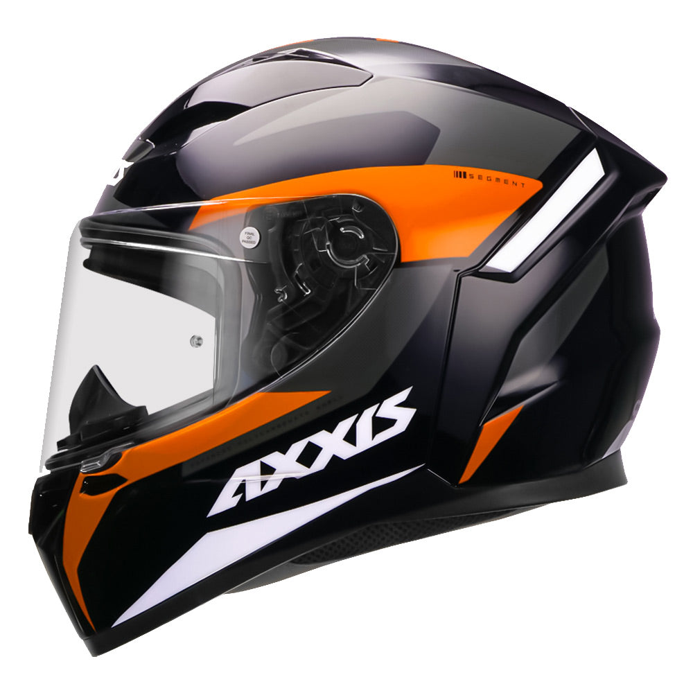 AXXIS Segment Ocean Gloss Fluro Orange Helmet