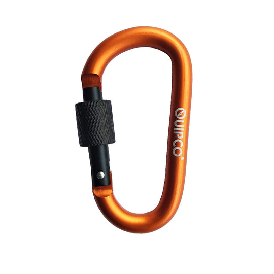 QUIPCO Coral Screwgate Accessory Carabiner 8cms (Orange)