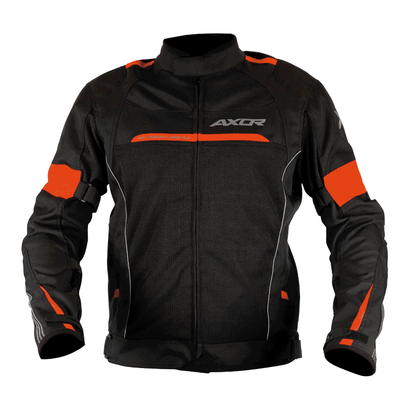 Axor Cruise 2 Riding Jacket Black Orange Moto Central