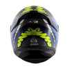 AXOR RAGE Python Gloss Black Blue Helmet