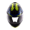 AXOR RAGE Python Gloss Black Blue Helmet