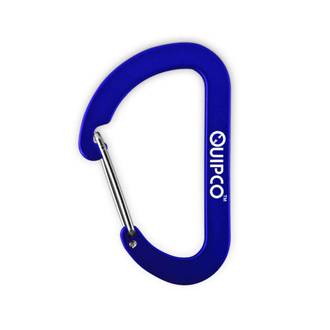 QUIPCO Matt Carbon Accessory Carabiner 7 cms (Blue)