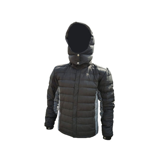 QUIPCO Ever Therm Down Jacket Hooded (Black Grey)