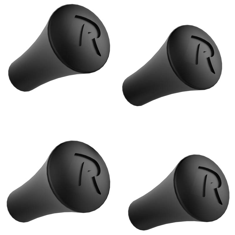 RAM Mounts X Grip Rubber Cap 4 Pack Replacement (Black) (RAP-UN-CAP-4U)