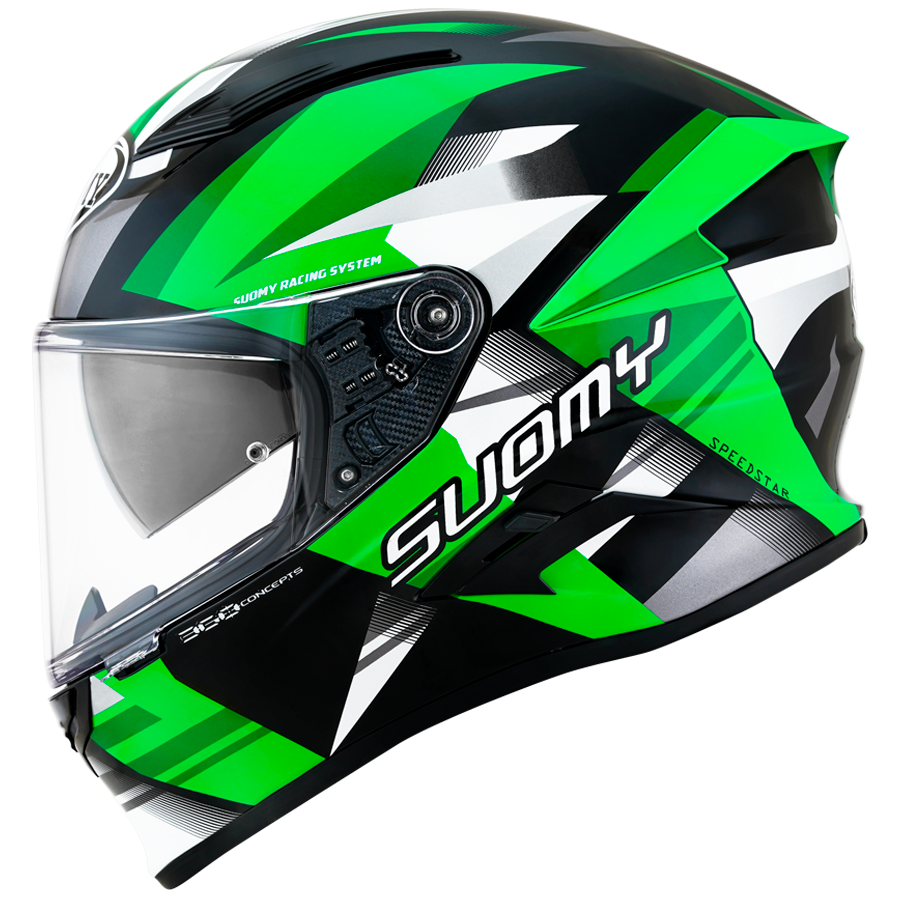 SUOMY Speedstar Flow Green Black Gloss Helmet