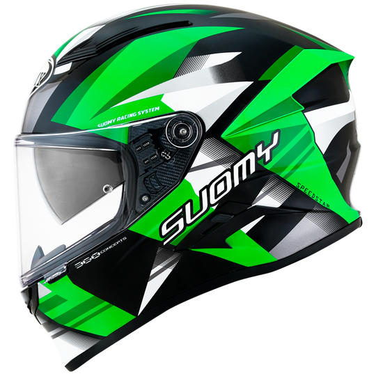 SUOMY Speedstar Flow Green Black Gloss Helmet