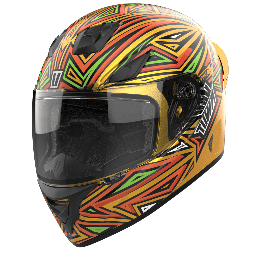 Tiivra Razz Tazz Gold Helmet