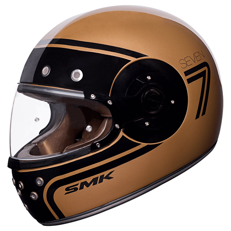 SMK Retro Seven Gloss Copper Black (GL720) Helmet