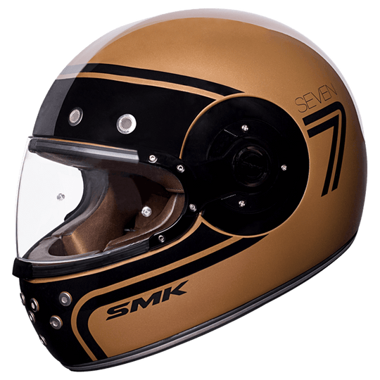 SMK Retro Seven Gloss Copper Black (GL720) Helmet
