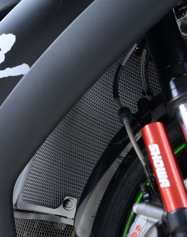 R&G Radiator Guard for Kawasaki ZX 10RR '21 & ZX 10R '21 (RAD0266BK)