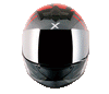 AXOR Rage RR3 Black Red Helmet, Full Face Helmets, AXOR, Moto Central