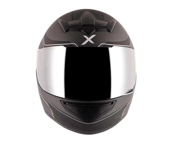 AXOR Rage Ecco Athena Grey Black Helmet, Full Face Helmets, AXOR, Moto Central