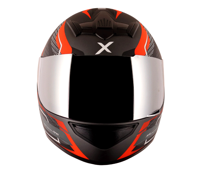 AXOR Rage Rusty Athena Grey Orange Helmet, Full Face Helmets, AXOR, Moto Central
