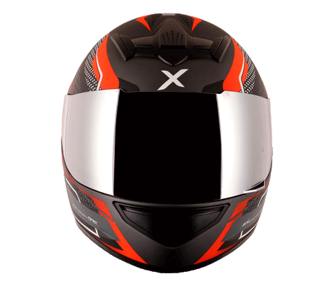 AXOR Rage Rusty Athena Grey Orange Helmet, Full Face Helmets, AXOR, Moto Central