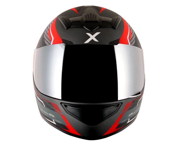 AXOR Rage Rusty Athena Grey Red Helmet, Full Face Helmets, AXOR, Moto Central