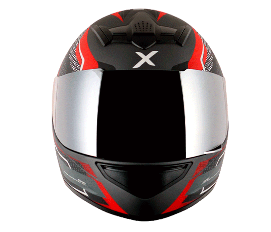 AXOR Rage Rusty Athena Grey Red Helmet