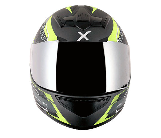 AXOR Rage Rusty Athena Grey Neon Yellow Helmet