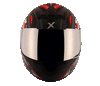 AXOR RAGE Trogon Black Red Helmet, Full Face Helmets, AXOR, Moto Central