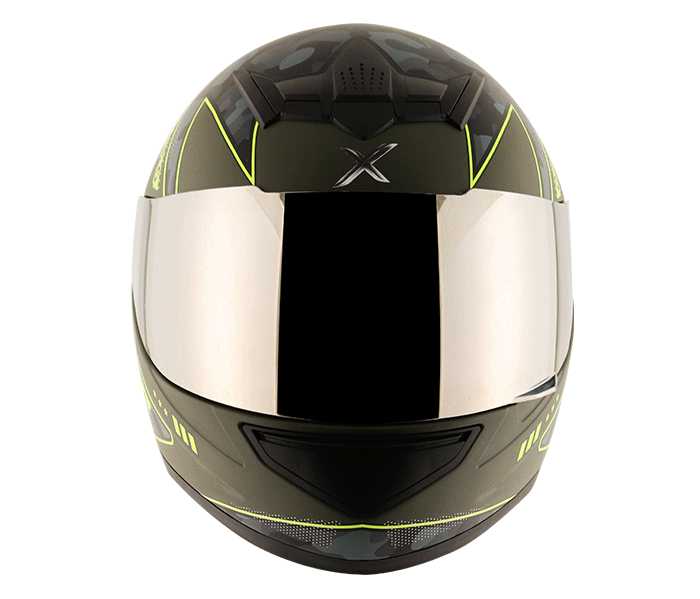 AXOR RAGE WAR Athena Grey Neon Yellow Helmet, Full Face Helmets, AXOR, Moto Central