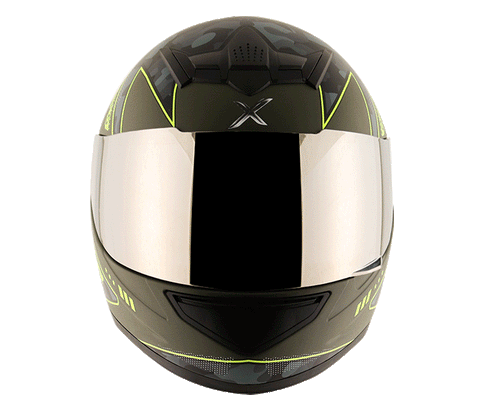 AXOR RAGE WAR Athena Grey Neon Yellow Helmet, Full Face Helmets, AXOR, Moto Central