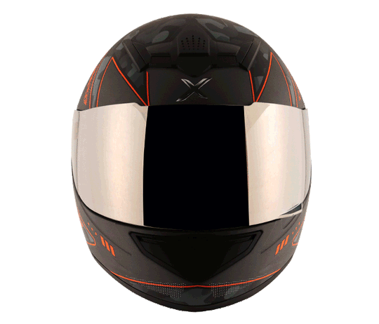 AXOR RAGE WAR Athena Grey Orange Helmet