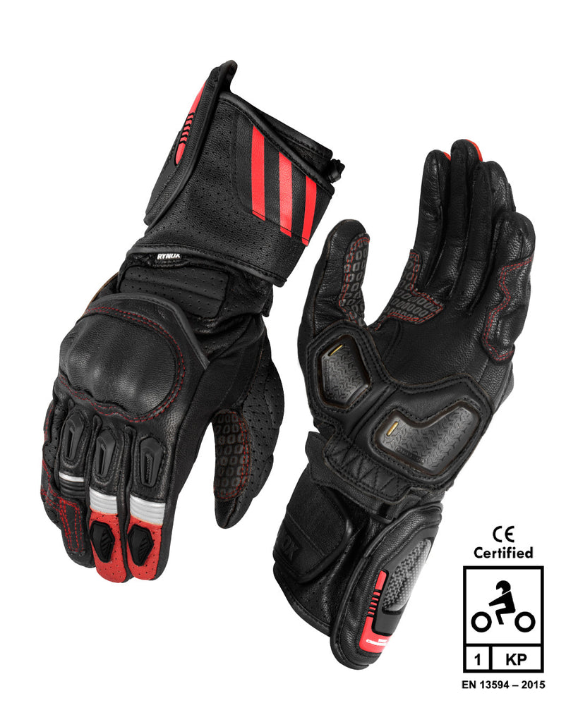 Rynox Storm Evo 3 Gloves (Black Red)