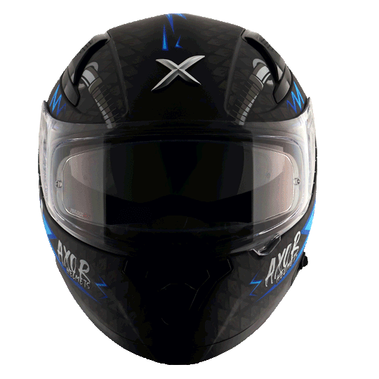 AXOR Apex Ride Fast Matt Black Blue Helmet