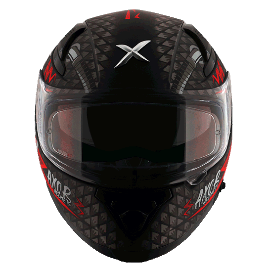AXOR Apex Ride Fast Matt Black Red Helmet