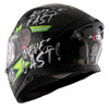 AXOR Apex Ride Fast Gloss Black Neon Yellow Helmet