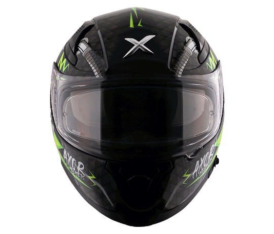 AXOR Apex Ride Fast Gloss Black Neon Yellow Helmet