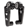 Rox Pivoting Handlebar Risers 76mm Rise, 22 & 28mm Handlebar Anodized Black (1R-P3SEK)