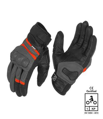 Rynox AIR GT Gloves (Grey Orange)