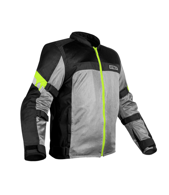 Rynox Helium GT2 Riding Jacket (Black Hi Viz Green)