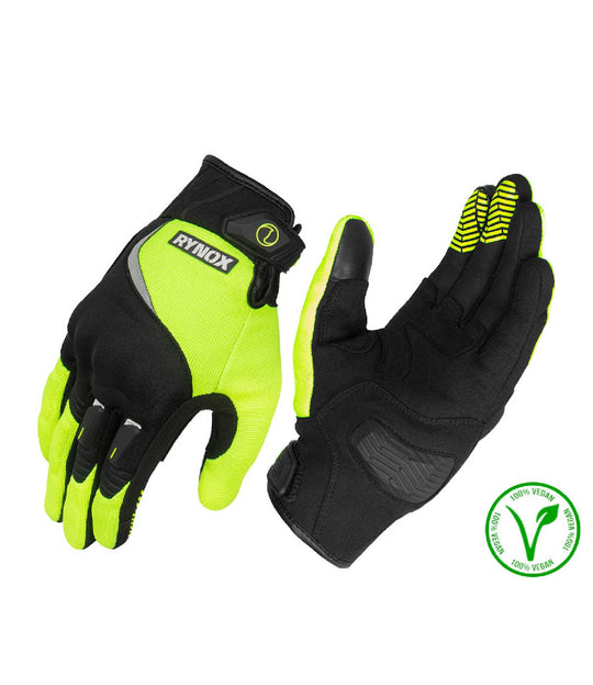 Rynox Helium GT Gloves (Black Hi Viz Green)