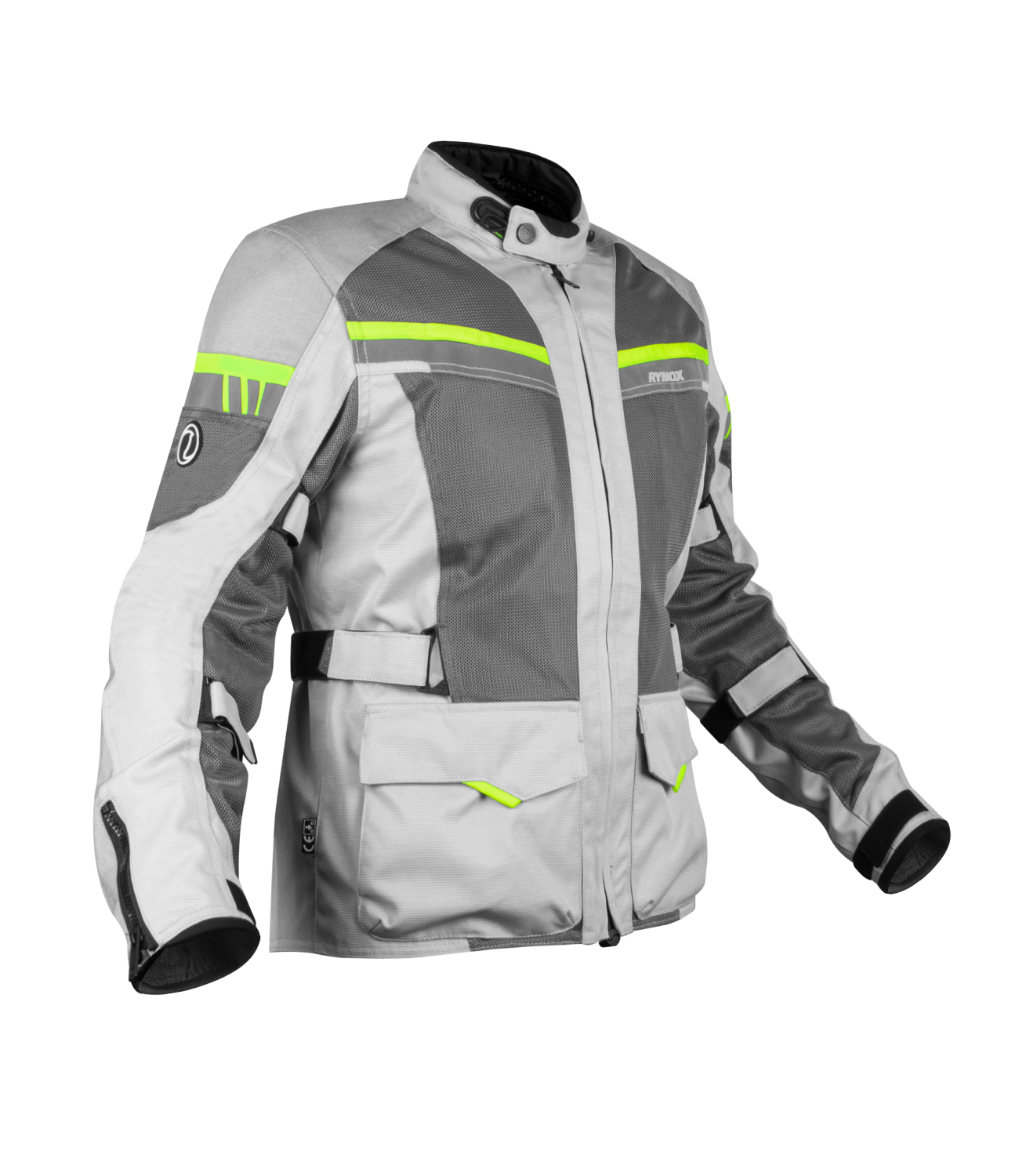 Rynox Stealth Air Pro Riding Jacket Light Grey Moto Central