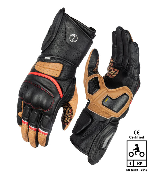 Rynox Storm Evo 2 Gloves (Sand Brown Black)