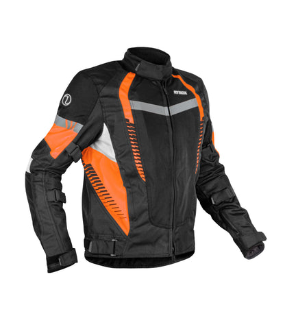 Rynox Tornado Pro 4 Riding Jacket CE Certified A Class (Black Orange)