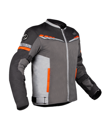 Rynox Air GT 4 Riding Jacket (Grey Hi Viz Orange)