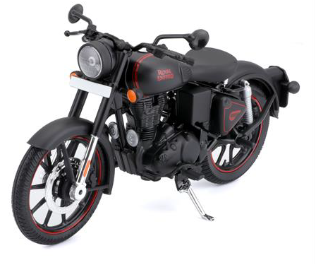 Maisto ROYAL ENFIELD CLASSIC 350 (Matt Stealth Black)