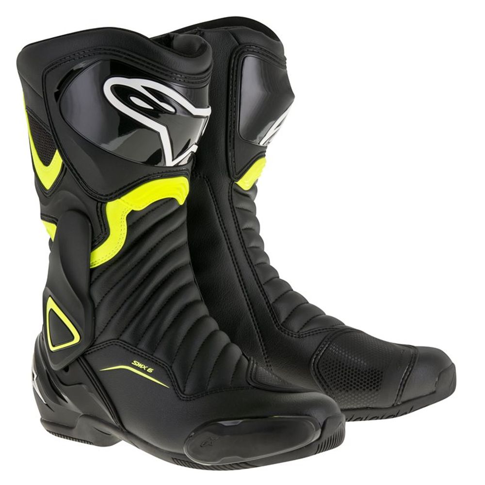 Alpinestars SMX-6 V2 Black/Yellow Fluro Boots