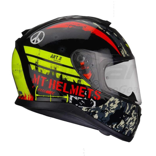 MT THUNDER 3 Sniper Black Fluro Yellow Helmet