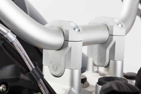 SW Motech 30mm Handlebar Risers for Triumph Speed Triple Silver (LEH.00.039.20300/S)