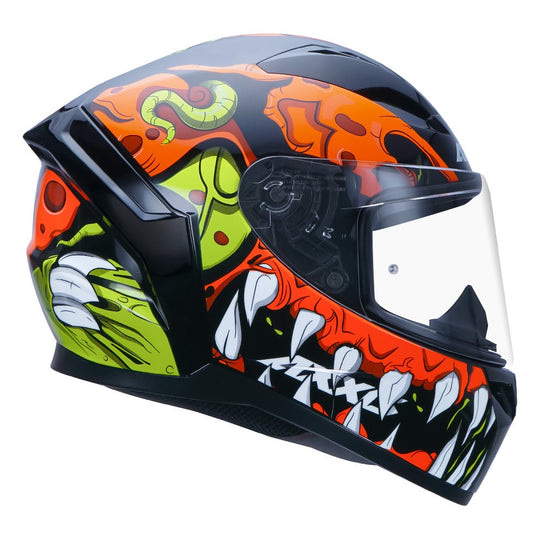 AXXIS Segment Scratch Gloss Fluro Orange Helmet
