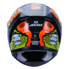AXXIS Segment Scratch Gloss Fluro Orange Helmet