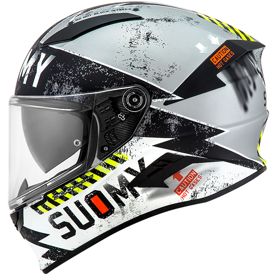 SUOMY Speedstar Propeller Grey Yellow Matt Helmet