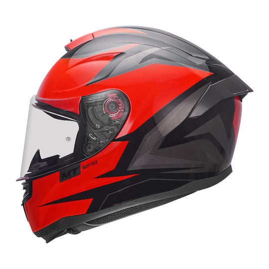 MT Hummer Stark Gloss Grey Helmet