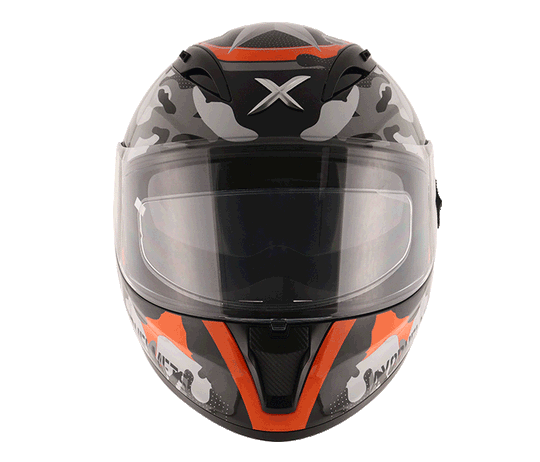 AXOR STREET CAMO Black Orange Helmet