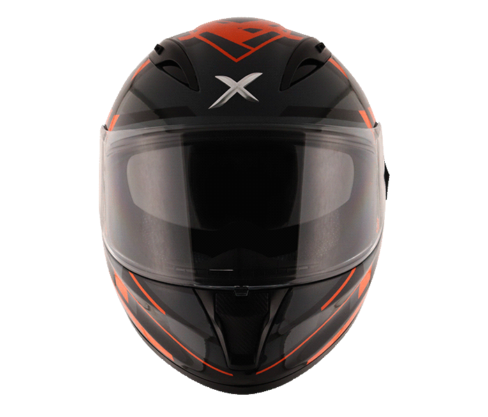 AXOR STREET CRAZY Black Orange Helmetβ Moto Central