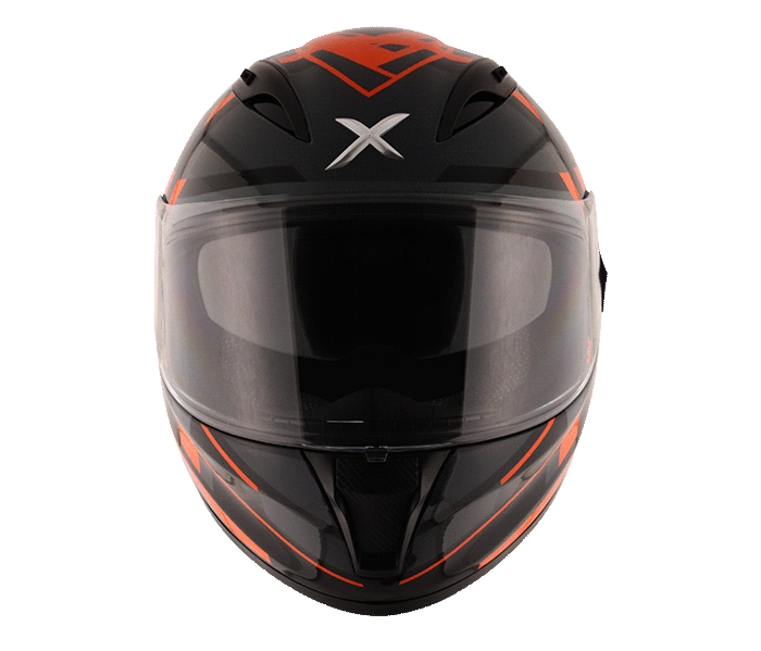 AXOR STREET CRAZY Black Orange Helmet, Full Face Helmets, AXOR, Moto Central